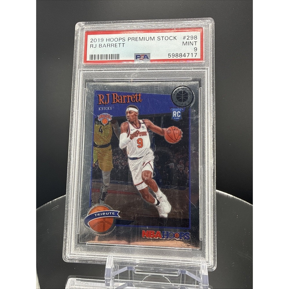 2019 Hoops Premium Stock Rj Barrett ROOKIE #298  MINT 9 PSA New York Knicks